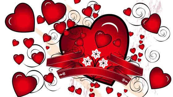 Get the beautiful hearts for you lovely Valentine's